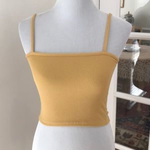 Brandy Melville Yellow Faye Tank